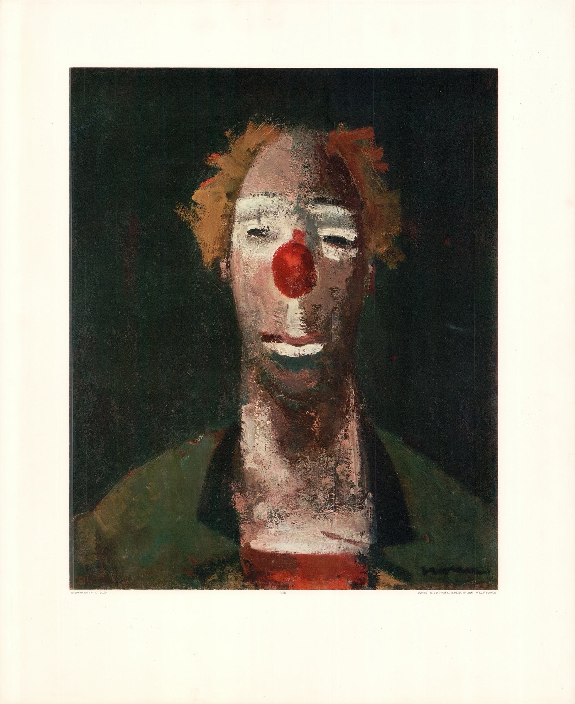 Clown by Joseph Kutter - 26 X 32 Inches (Art Print) – Artistica Fine Art