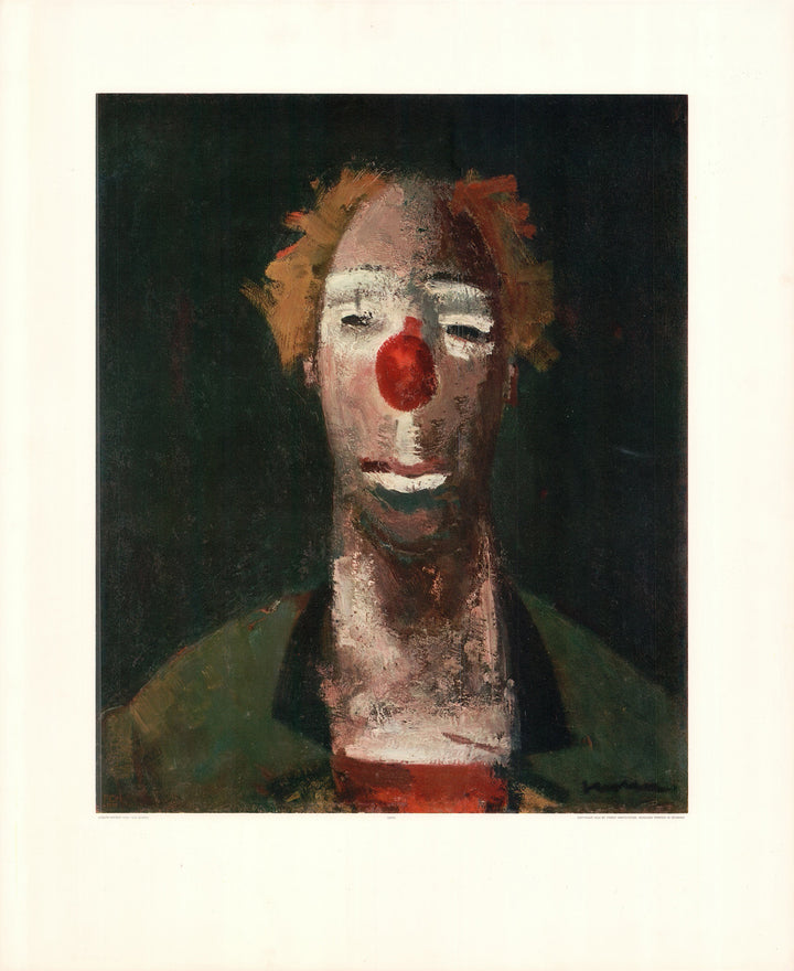 Clown by Joseph Kutter - 26 X 32 Inches (Art Print)
