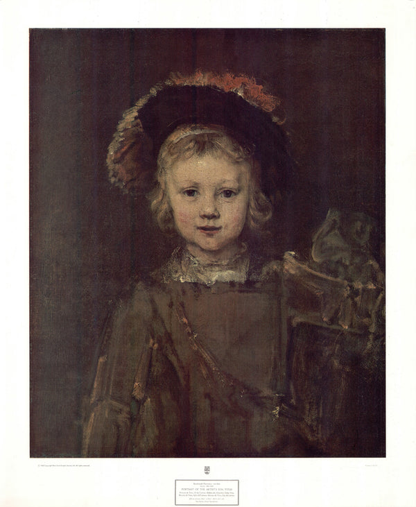 Portrait of the Artist's Son Titus by Rembrandt - 25 X 30 Inches (Art Print)