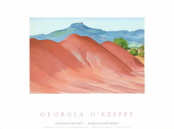 Red Hills and Pedernal, 1936 by Georgia O'Keeffe - 18 X 24 Inches (Art Print)