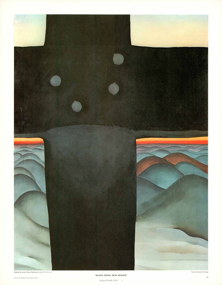 Black Cross, New Mexico by Georgia O'Keeffe - 21 X 27 Inches (Art Print)