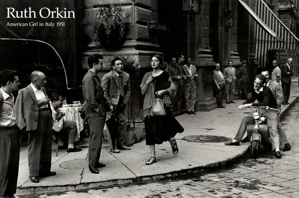 American Girl in Italy, 1951 by Ruth Orkin - 24 X 36 Inches (Art Print)