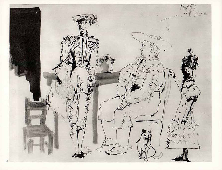 The Picador Seated, 1959 by Pablo Picasso - 10 X 12 Inches (Lithograph)