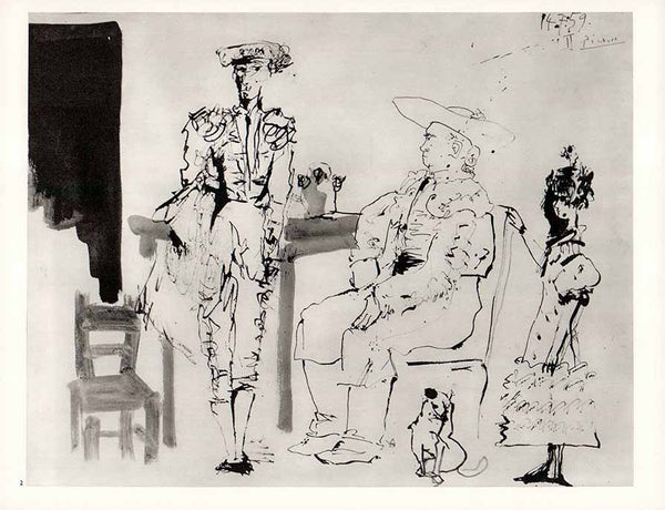 The Picador Seated, 1959 by Pablo Picasso - 10 X 12 Inches (Lithograph)