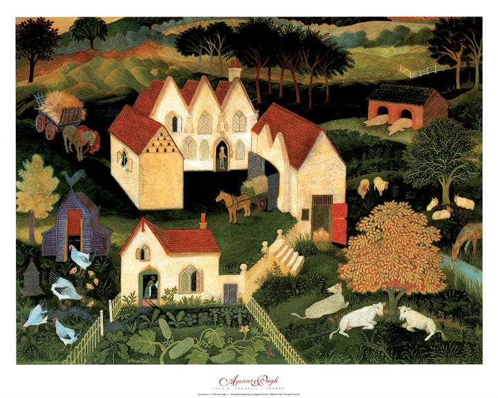 Home Farm by Anna Pugh - 16 X 20 Inches (Art Print)