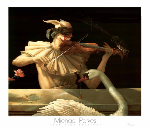 Water Music, 1982 by Michael Parkes - 28 X 32 Inches (Art Print)