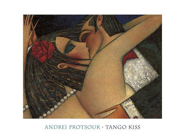 Tango Kiss by Andrei Protsouk - 24 X 32 Inches (Art Print)
