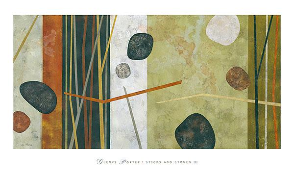 Sticks and Stones III by Glenys Porter - 26 X 44 Inches (Art Print)