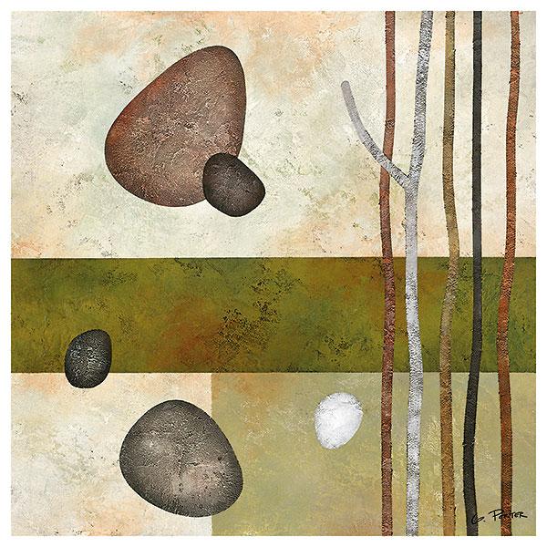 Sticks and Stones VI by Glenys Porter - 12 X 12 Inches (Art Print)