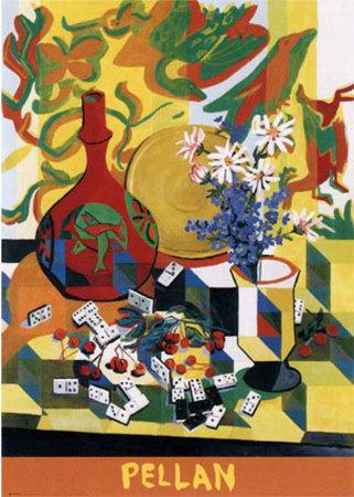 Fleurs et Dominos, 1940 by Alfred Pellan - 35 X 50 Inches (Art Print)