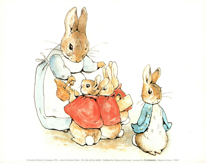The Tale of Peter Rabbit by Beatrix Potter - 10 X 12 Inches (Art Print)