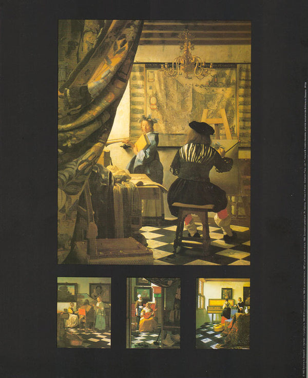 La peinture 1662-65 by J.Vermeer - 10 X 12 Inches (Art Print)