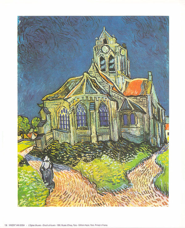 Church at Auvers - 1890 by Vincent Van Gogh - 10 X 12 Inches (Art Print)