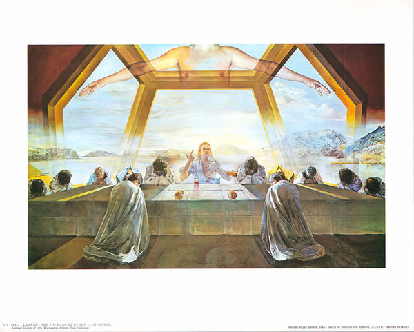 The sacrament of the last supper by Dali  - 10 X 12 Inches (Art Print)