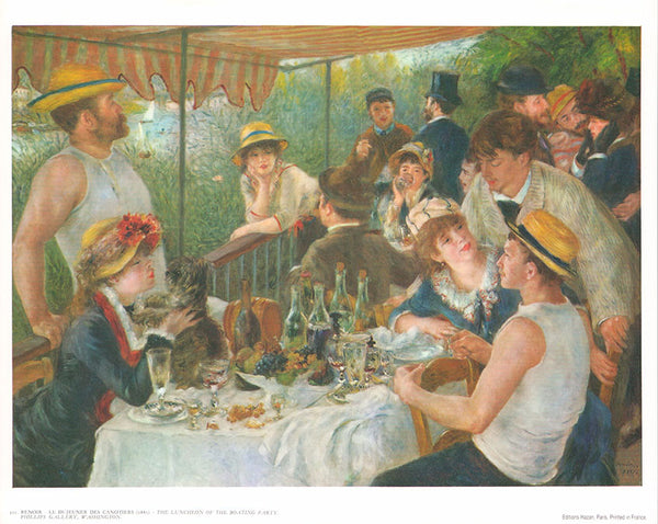 The luncheon of the boating party by Renoir - 10 X 12 Inches (Art Print)
