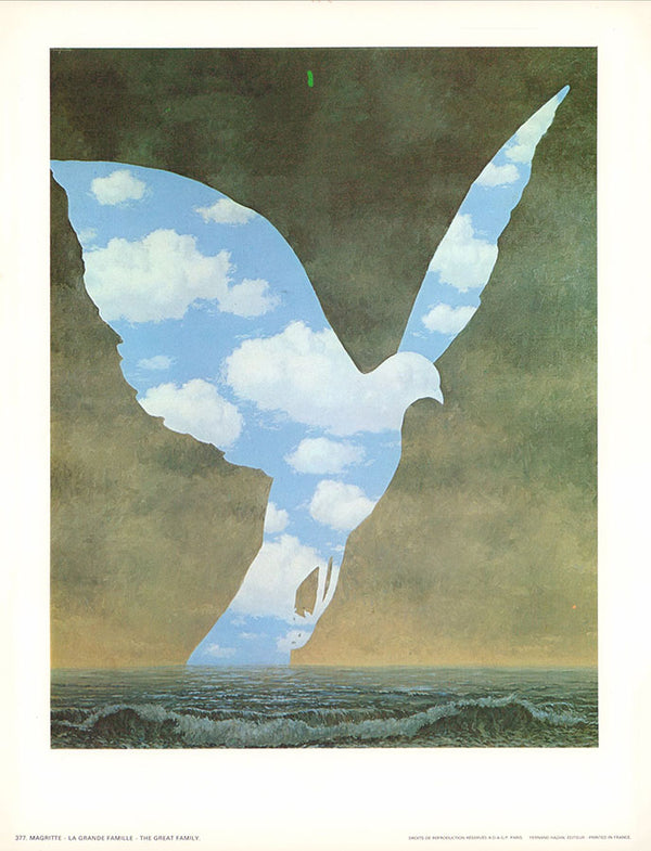 The great family by Magritte - 10 X 12 Inches (Art Print)