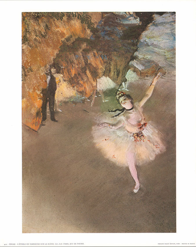 The Star or Dancer on the Scene, 1878 by Edgar Degas - 10 X 12 Inches (Art Print)