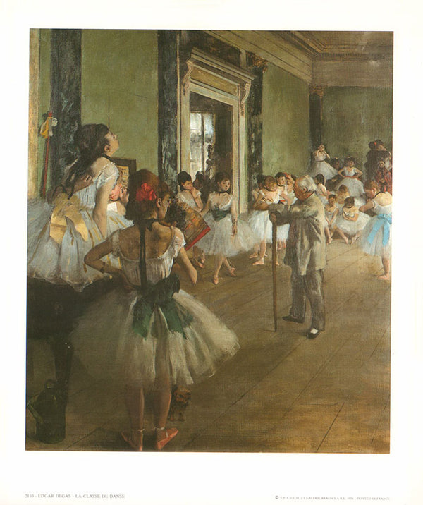 La classe de danse by Edgar Degas - 10 X 12 Inches (Art Print)
