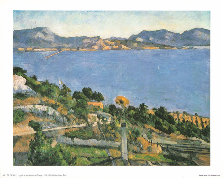 Le golfe de Marseille vu de l'Estaque - 1878-1880 by Cezanne - 10 X 12 Inches (Art Print)