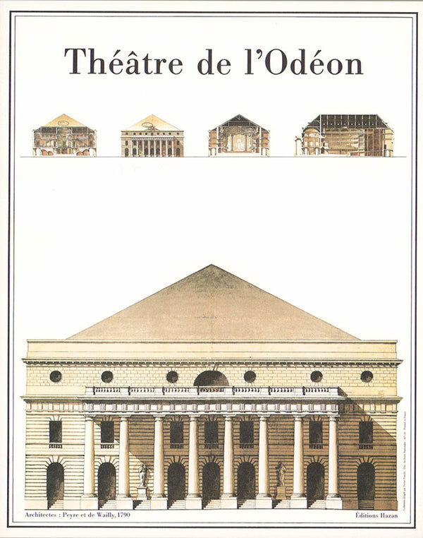 Théâtre de l'Odéon by Peyre , 1790 - 10 X 12 Inches (Art Print)