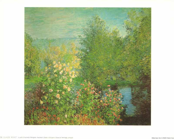 Hoshede's Garden by Claude Monet - 10 X 12 Inches (Art Print)