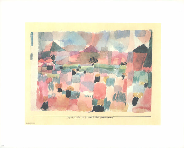 View from the Beach by Paul Klee - 10 X 12 Inches (Art Print)