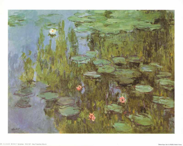 Water Lilies by Claude Monet - 10 X 12 Inches (Art Print)