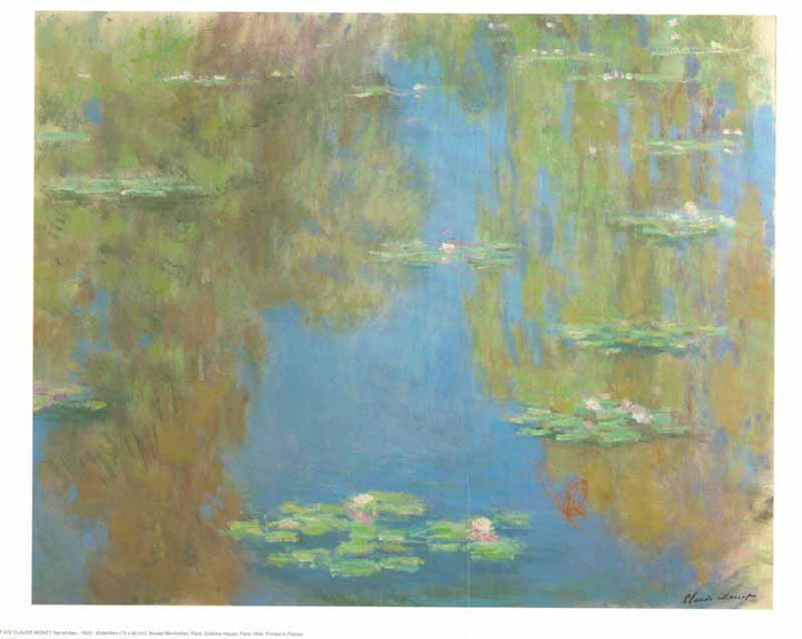 Water Lilies by Claude Monet - 10 X 12 Inches (Art Print)