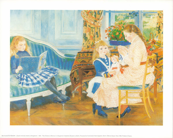 The Children's Afternoon in Wargemont, 1884 by Auguste Renoir - 10 X 12 Inches (Art Print)