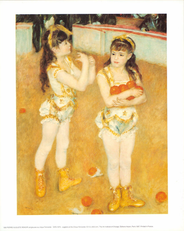 Jugglers at the Circus Fernando, 1878-1879 by Pierre Auguste Renoir - 10 X 12 Inches (Art Print)