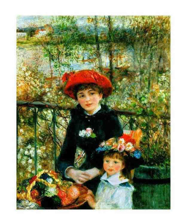 Deux Sœurs, 1881 by Pierre-Auguste Renoir - 10 X 12 Inches (Art Print)
