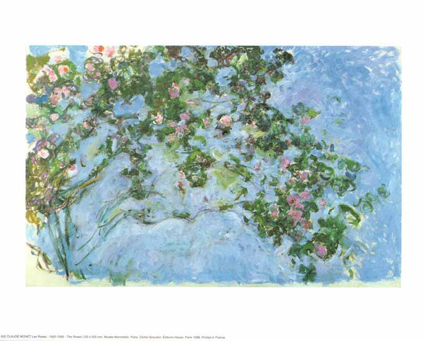 The Roses, 1925-26 by Claude Monet - 10 X 12 Inches (Art Print)