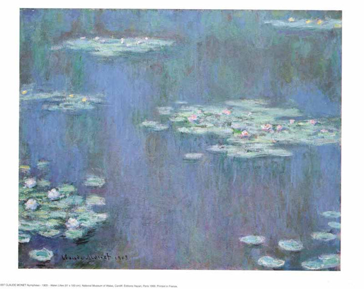 Waterlilies by Claude Monet - 10 X 12 Inches (Art Print)