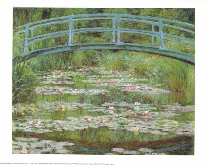 Japanese Bridge by Claude Monet - 10 X 12 Inches (Art Print ...