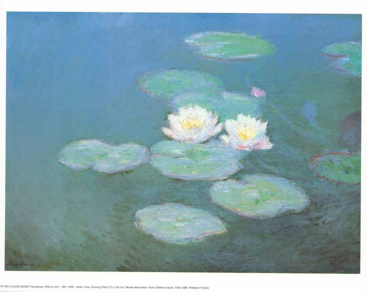 Waterlilies Effect by Claude Monet - 10 X 12 Inches (Art Print)