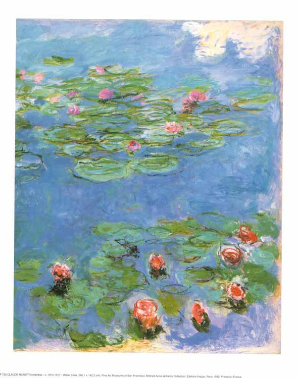 Waterlilies by Claude Monet - 10 X 12 Inches (Art Print)
