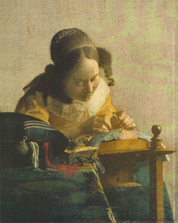 The Lacemaker, 1650 by Johannes Vermeer - 10 X 12 Inches (Art Print)