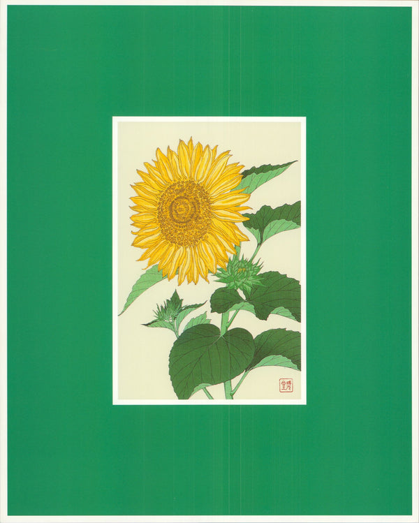 Sunflower, 1960 by Kawarasaki Shodo - 10 X 12 Inches (Art Print)