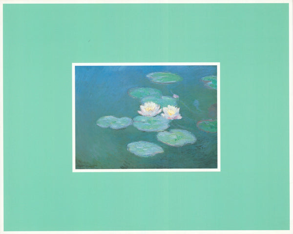 Water Lilies, Evening Effect by Claude Monet - 10 X 12 Inches (Art Print)