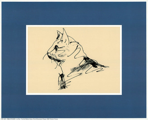 The Cat by Pablo Picasso - 10 X 12 Inches (Art Print)