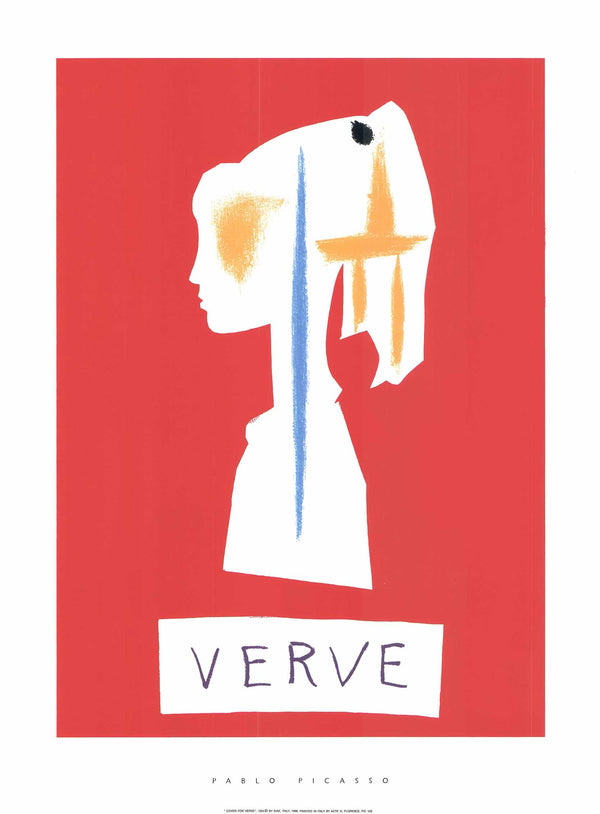 Cover for Verve, 1954 by Pablo Picasso - 24 X 32 Inches - (Silkscreen / Sérigraphie)