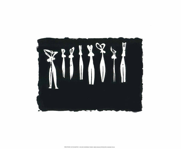 Eight Silhouettes, 1946 by Pablo Picasso - 20 X 24 Inches (Silkscreen / Sérigraphie)