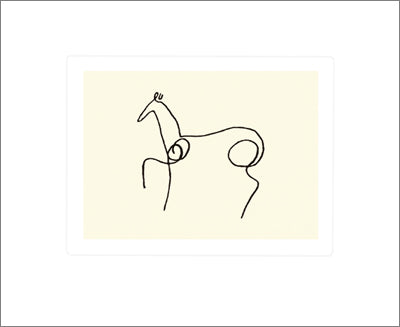 The Horse by Pablo Picasso - 20 X 24 Inches (Silkscreen)