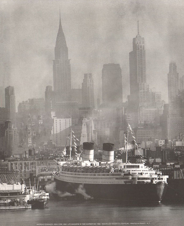 New York 1958 by Andreas Feininger - 10 X 12 Inches (Art Print)