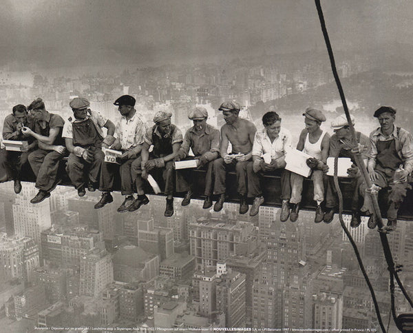 Lunchtime atop a Skyscraper , New York 1932 - 10 X 12 Inches (Art Print)