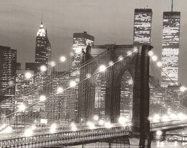 The Brooklyn Bridge 1983 - 10 X 12 Inches (Art Print)