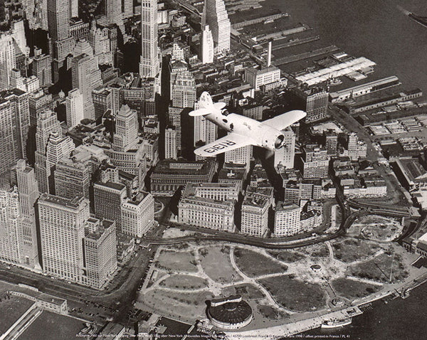 Flying over New York - 10 X 12 Inches (Art Print)