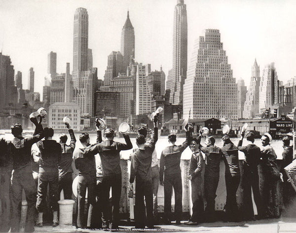Sailors in New York - 10 X 12 Inches (Art Print)