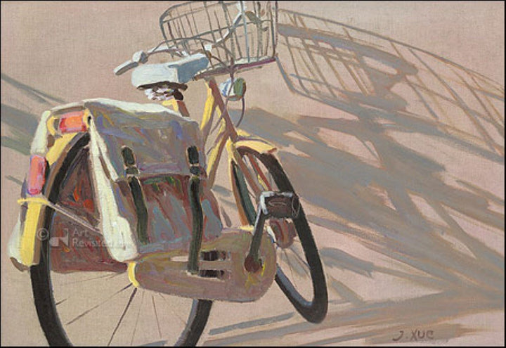 City bike by Juane Xue - 5 X 7 Inches (Greeting Card)