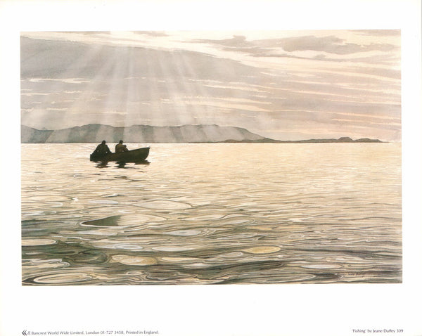 Fishing by Jeane Duffey - 10 X 12 Inches (Art Print)